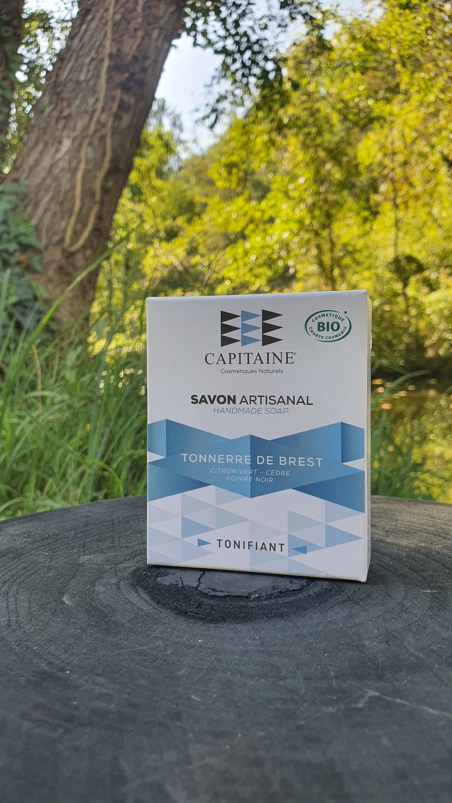 Savon artisanal - Tonnerre de Brest - Citron vert, cèdre et poivre noir - Natural'Yita