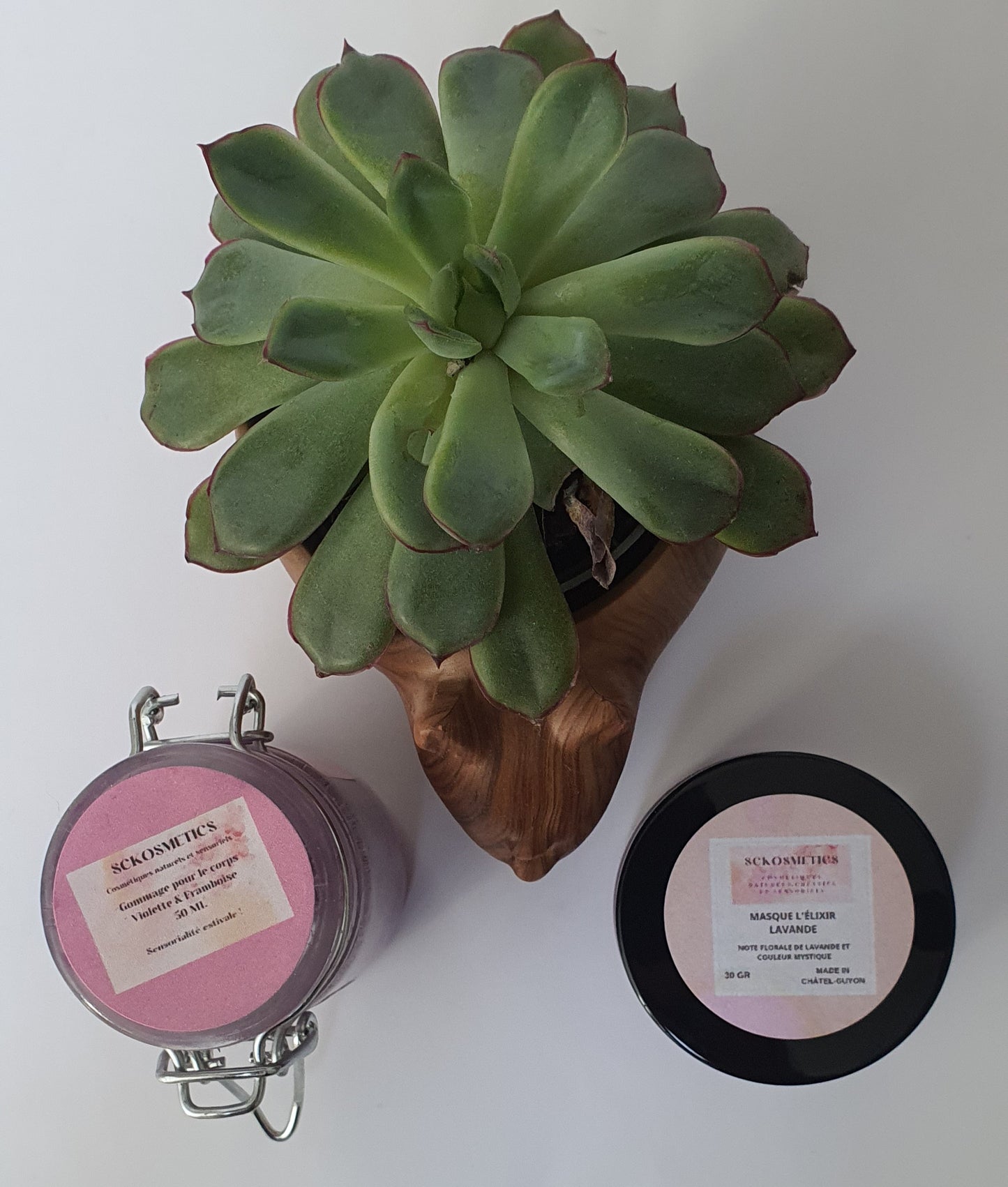 Coffret Violet - Gommage pour le corps et masque visage - Natural'Yita