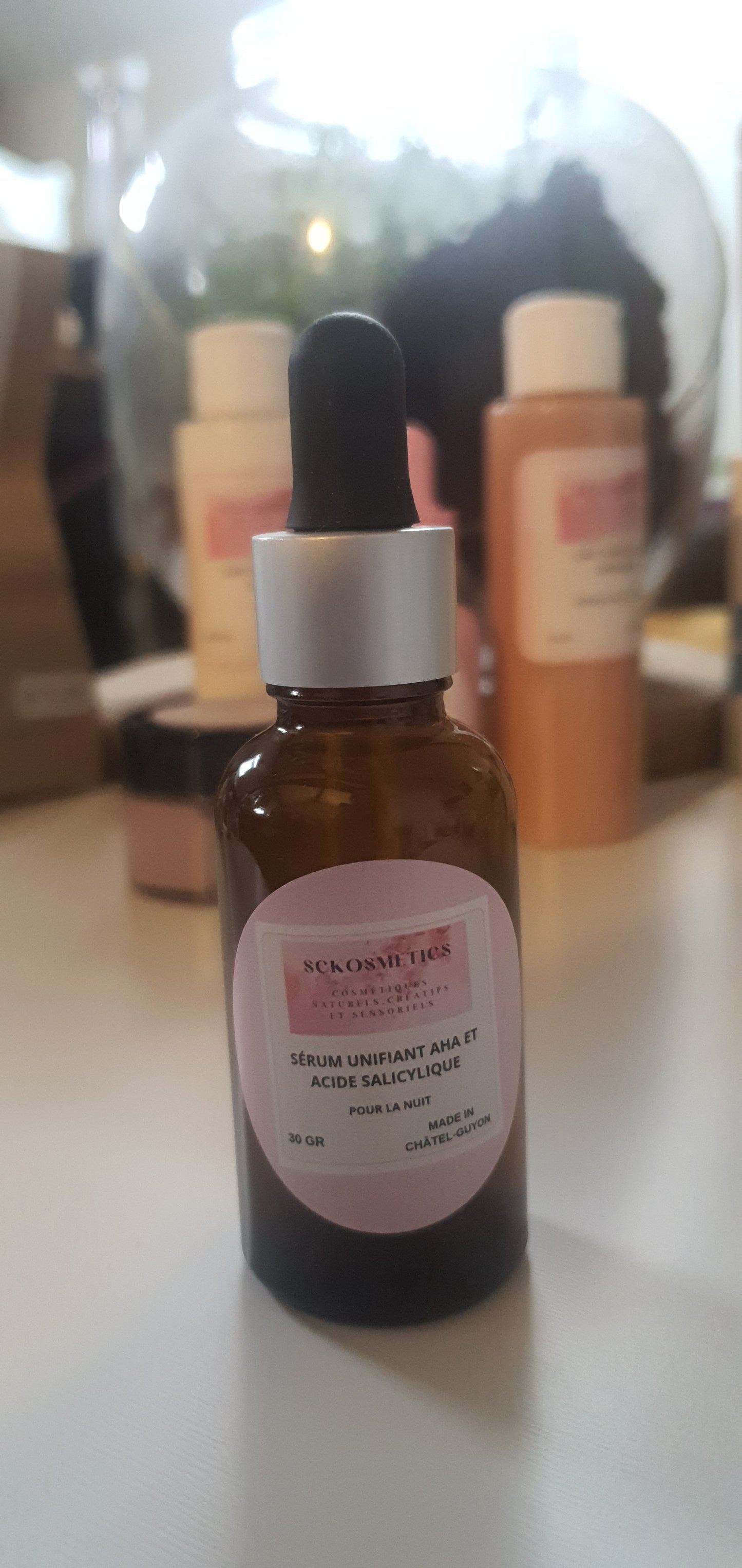 Sérum de nuit unifiant - AHA et acide salicylique - 30 ml - Natural'Yita