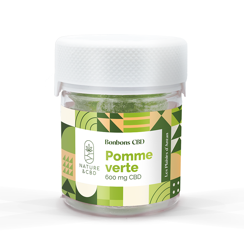 BONBONS CBD POMME VERTE - LES PLAISIRS D'ANTAN - Natural'Yita