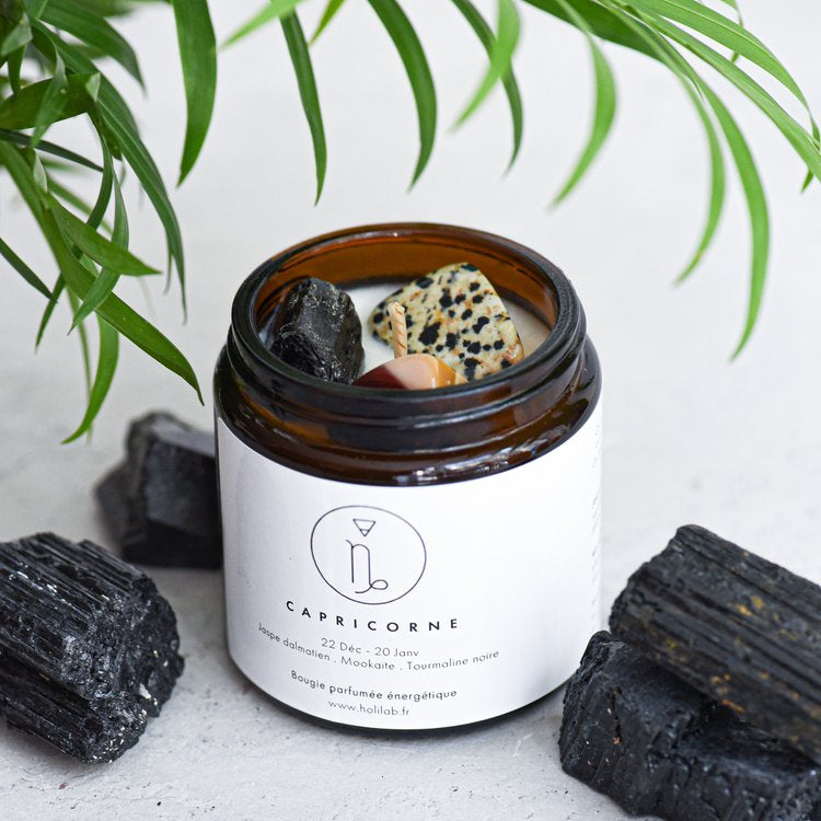 Bougie énergétique astrologique vegan parfumée - CAPRICORNE - Natural'Yita