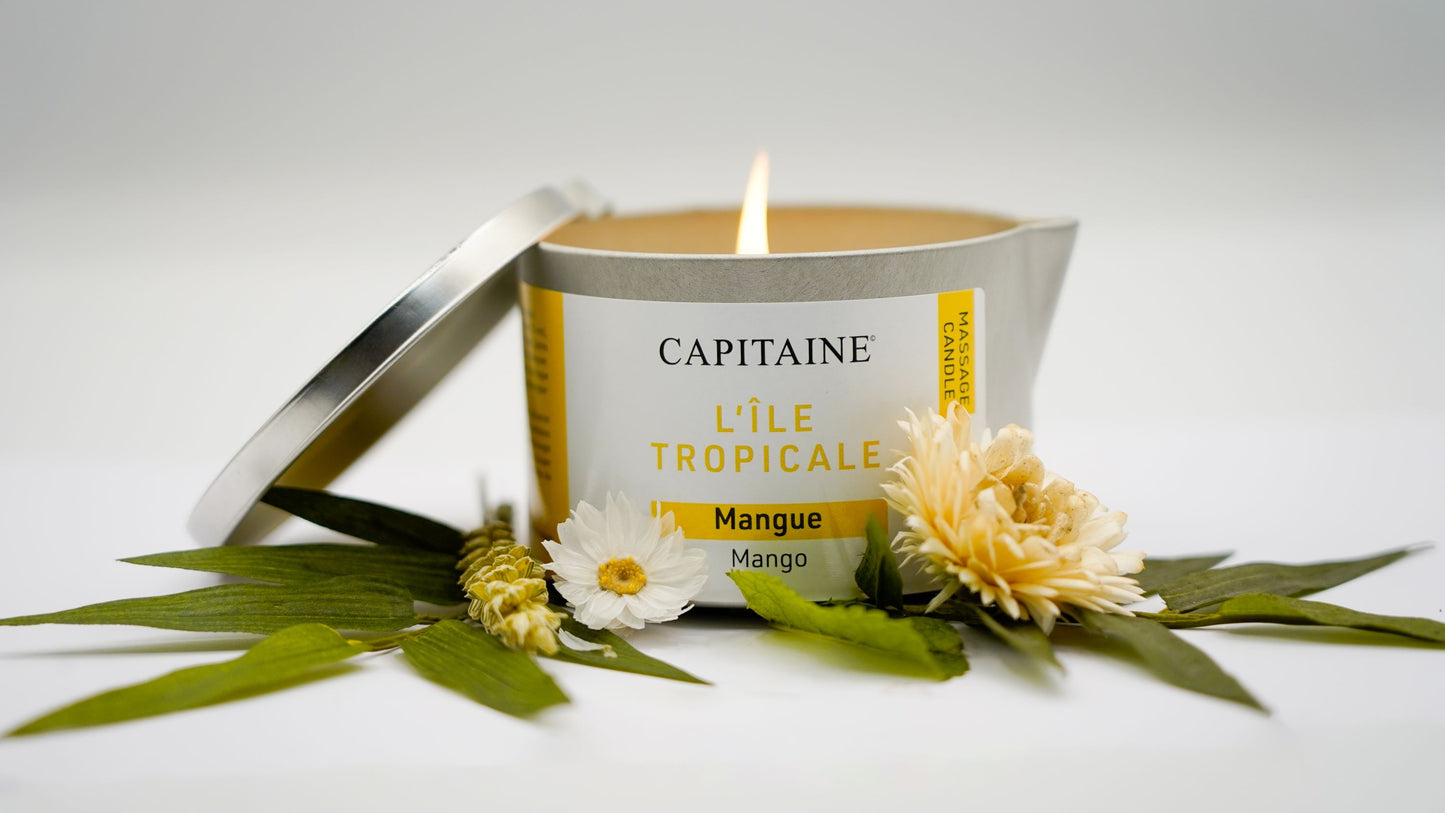 Bougie de massage - l'île tropicale - Mangue - Natural'Yita
