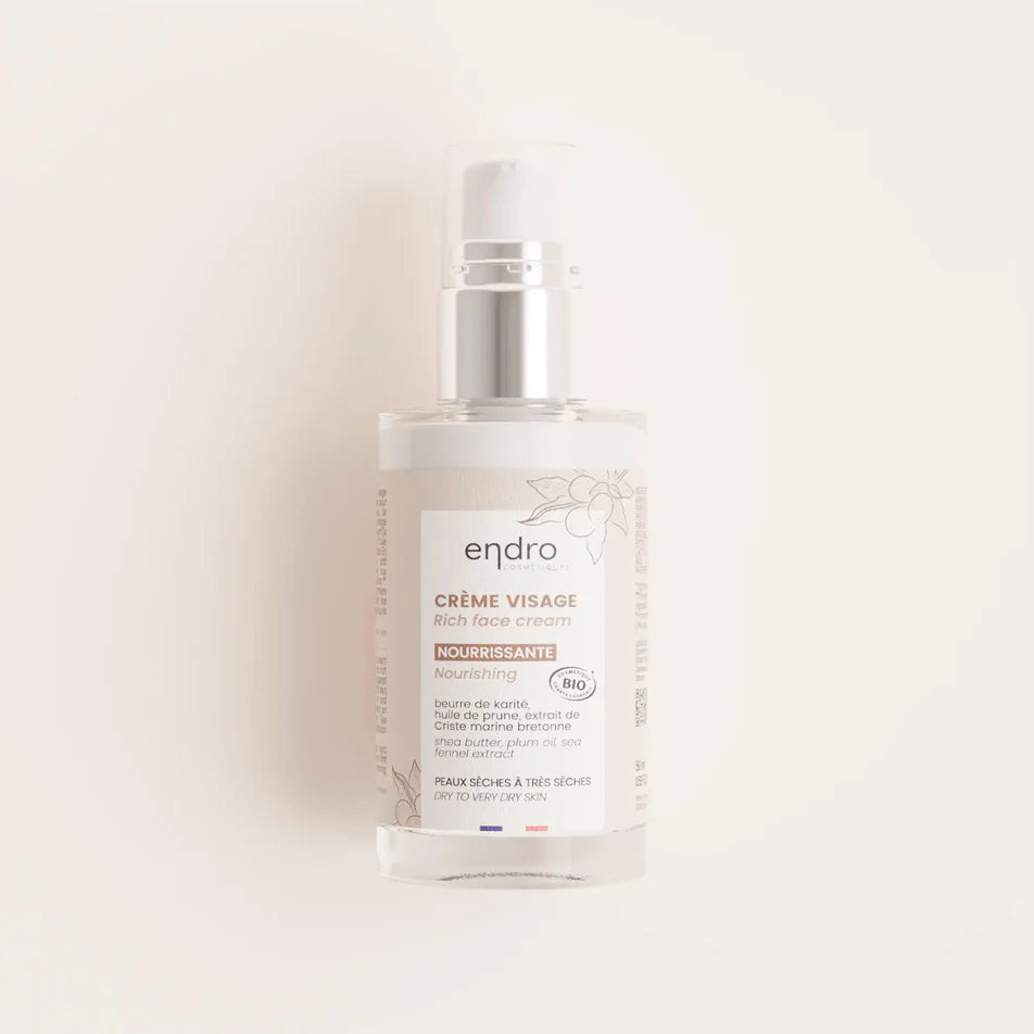 Crème visage nourrissante - beurre de karité, huile de prune et extrait criste marine by Endro Cosmétiques - Natural'Yita