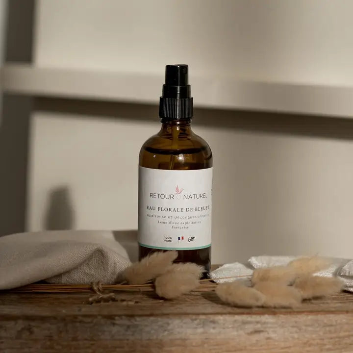 Eau florale de bleuet bio - Décongestionnante et apaisante - Natural'Yita