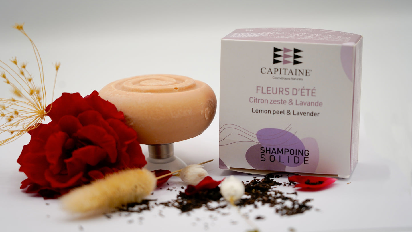 Shampoing solide - Fleurs d'été - Citron zeste et lavande - Natural'Yita