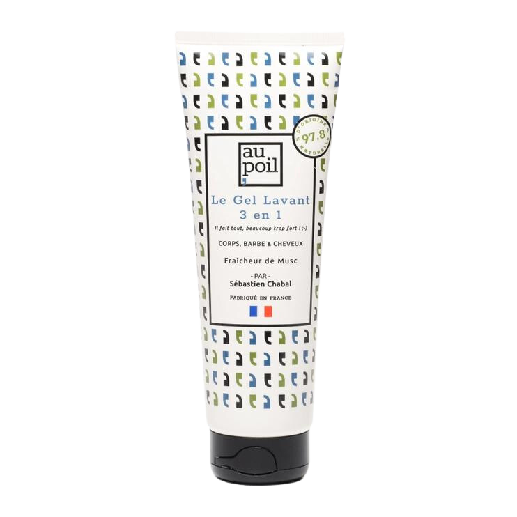 Le gel lavant 3 en 1 - 250ml - Corps Cheveux et Barbe - Natural'Yita