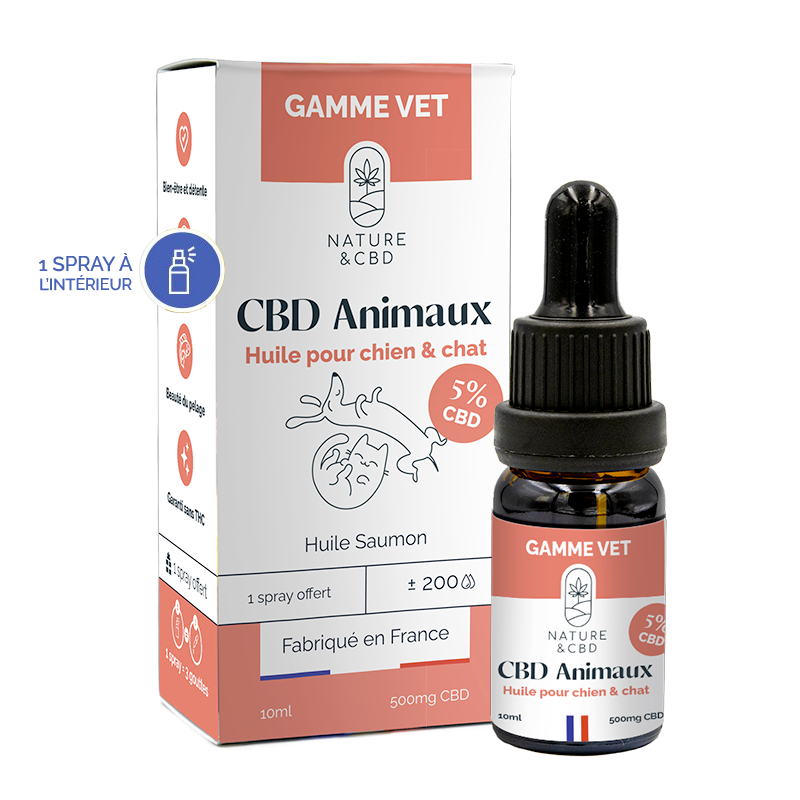 HUILE CBD ANIMAUX 5% - Natural'Yita