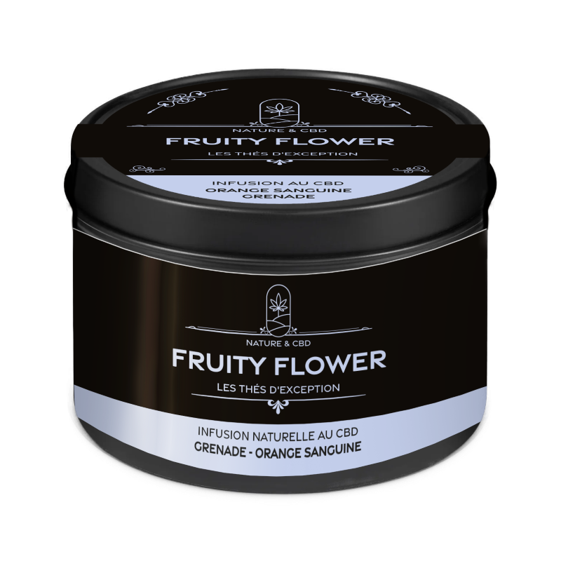 Infusion CBD Fruity Flower - Thés d'exception - Grenade et orange sanguine