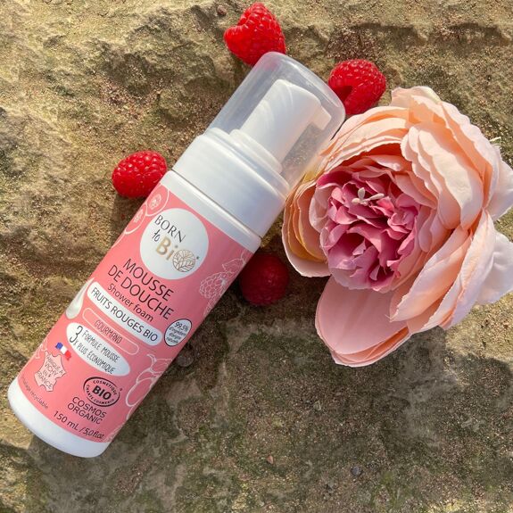Mousse de Douche Fruits Rouges Bio par Born to Bio