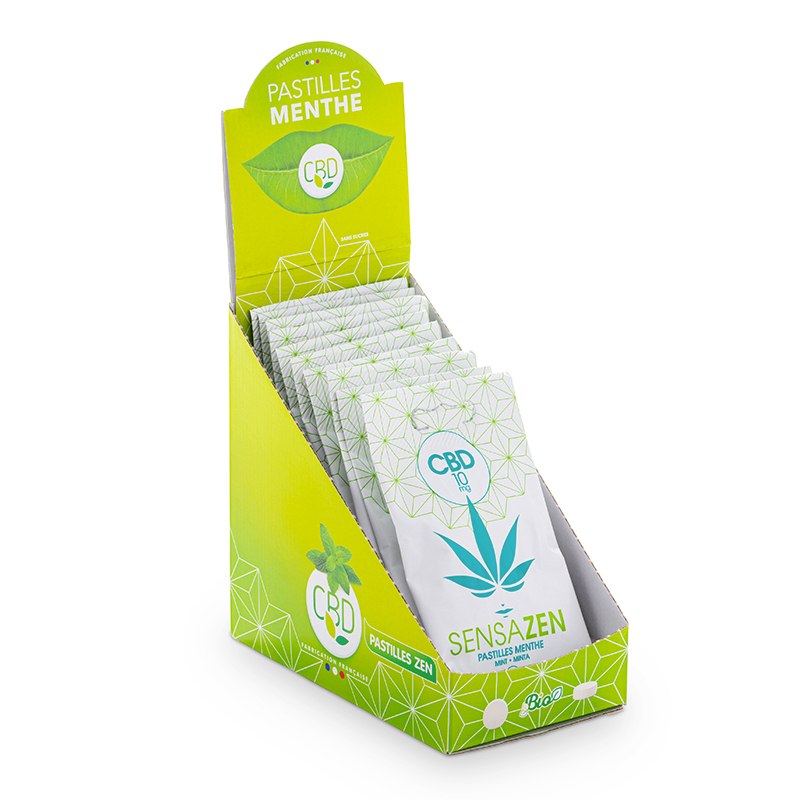 Pastilles CBD Menthe douce - Sachet de 15 pastilles - Natural'Yita