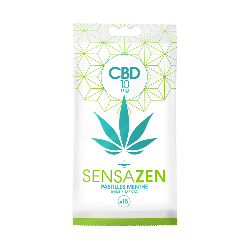 Pastilles CBD Menthe douce - Sachet de 15 pastilles - Natural'Yita