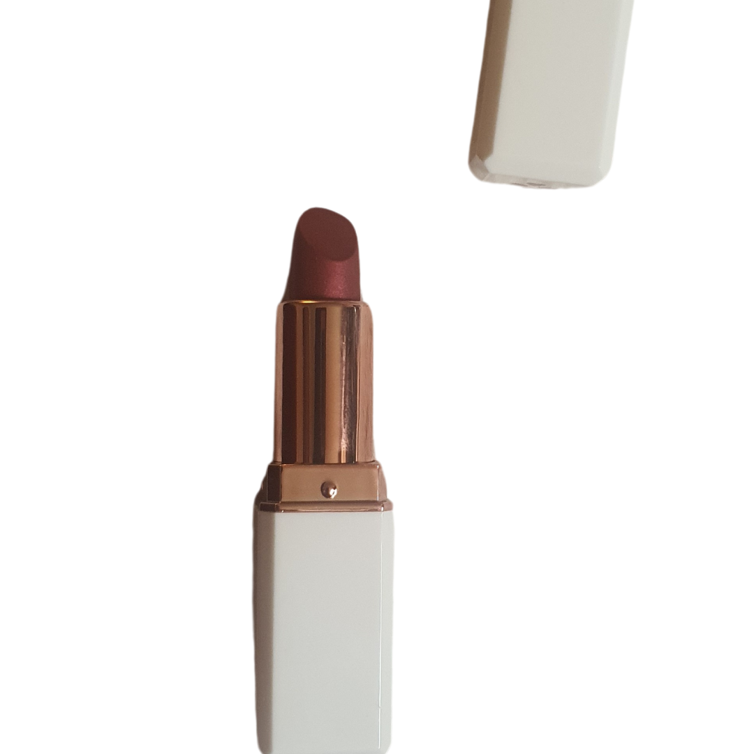 Rouge à lèvres naturel - 2 coloris - Rouge Glamour ou Nude Moka Satiné