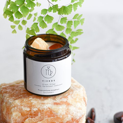 Bougie énergétique astrologique vegan - VIERGE - Natural'Yita