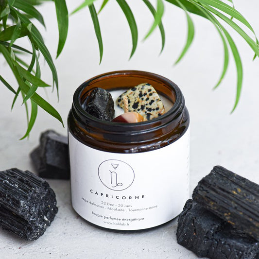 Bougie énergétique astrologique vegan parfumée - CAPRICORNE - Natural'Yita