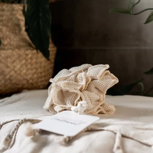 Fleur de douche coton réutilisable - Zéro déchet - Natural'Yita