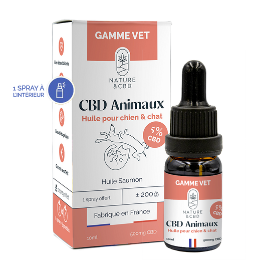 HUILE CBD ANIMAUX 5% - Natural'Yita