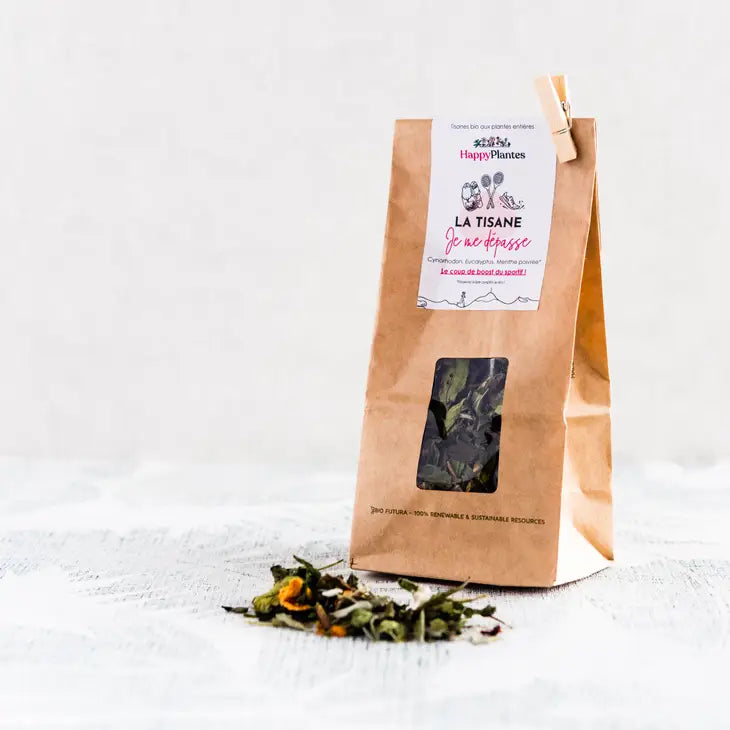 Infusion Je me Dépasse bio Boost Tonus Sport Détox - vrac - Happy plantes - Natural'Yita