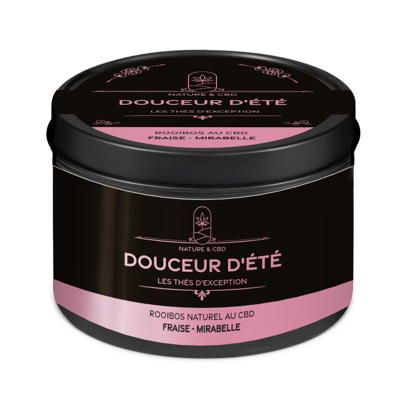 Rooibos au CBD Douceur d'Été - Saveur fraise et mirabelle - Natural'Yita