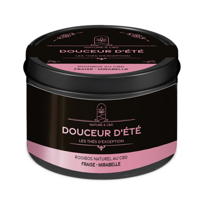 Rooibos au CBD Douceur d'Été - Saveur fraise et mirabelle - Natural'Yita