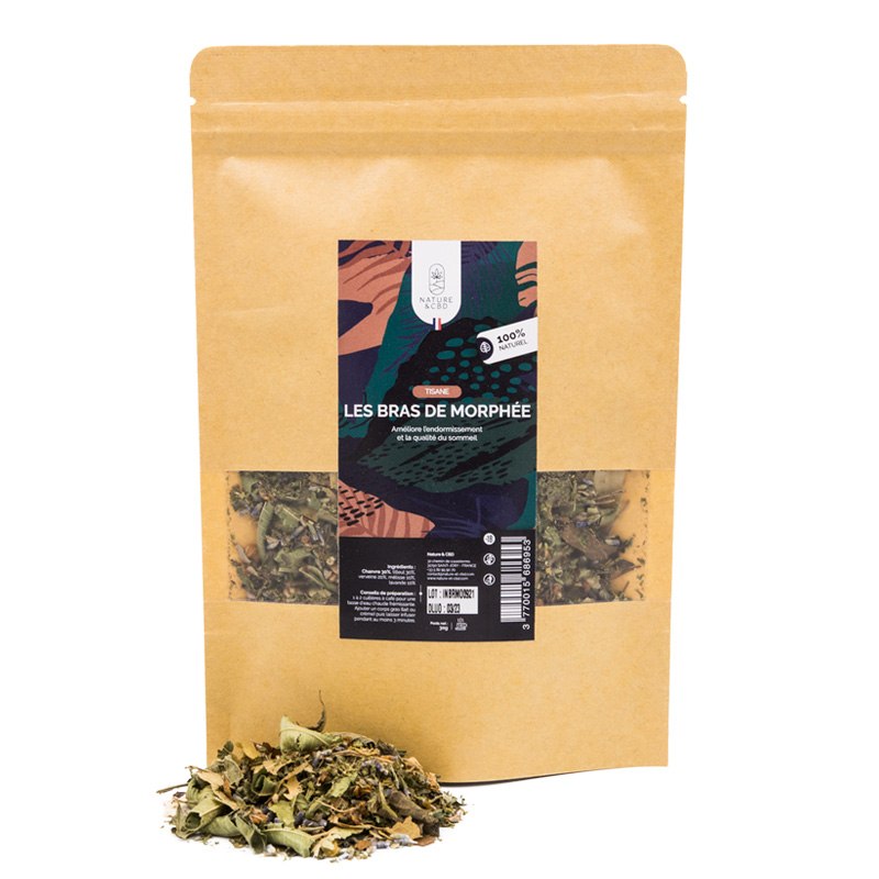Tisane Bras de Morphée - Chanvre - Tilleul - Verveine - Lavande - Natural'Yita